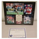 Joe Montana signed 8x10 framed photo with