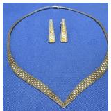 Sterling Italy necklace & earring set
