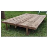 Dock cart with wooden deck 42x60x12