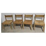 4 mid century chairs