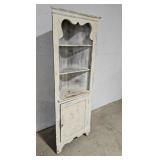 Painted corner cupboard 24"14"67"