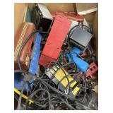 Big box of trains & train related. Needs