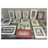 Box of (mostly) broken/no glass oriental art -