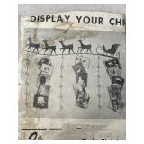 Vintage sleigh & reindeer card holder