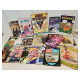 Box of comics ,superheroes, GI Joe, Batgirl, etc