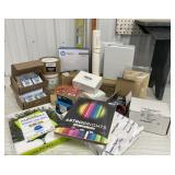 Office & craft supplies, shipping labels. Many of