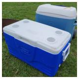 Coleman and igloo cooler