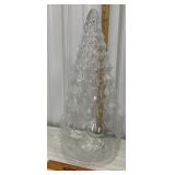 Clear Glass Christmas tree. Hollow. Approximately