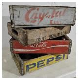 4 soda crates