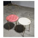 2 wire vanity stools