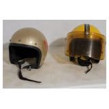 2 retro helmets