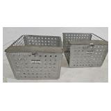 2 locker baskets 12"13"8"