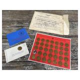 Franklin Mint solid bronze Presidential coin set