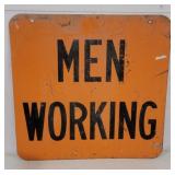 Men working sign 18in double sided