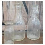 3 milk bottles