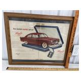 Henry J sedan advertising framed