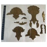 Various wooden appliqués