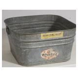 Galvanized tub 22x12