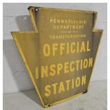 2 sided PA inspection sign 24"22"
