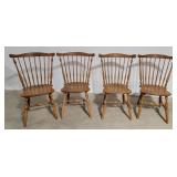 Set a four Ethan Allen Windsor style chairs