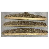 3 piece - gilded architectural molding approx 46"