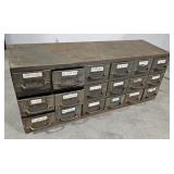 18 drawer tin file 34"11"14"