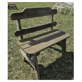 Wood bench 36"20"18"