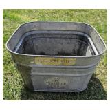 Wheeling galvanized wash tub 21 "12"