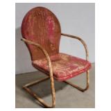 Red spring chair