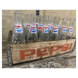 Pepsi crate w/ bottles