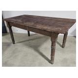 Painted farm table 72"37"33"
