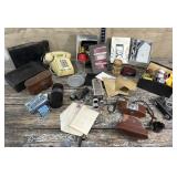 Vintage cameras/darkroom/8mm editor/telephone