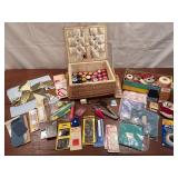 Sewing splendors-Singer, vintage Tupperware etc