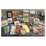 Box of cookbooks