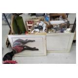Cart 46 - entire bottom row - mirrors & boxes of