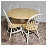 Drop leaf table and 4 chairs 40"30"t