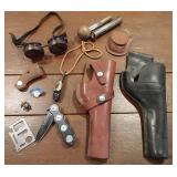 Guy "Junque"-holsters, goggles, knife, etc