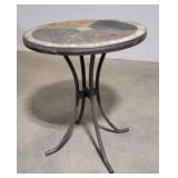 Slate top table 24in round x28 tall