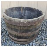 Barrel planter 24"18"