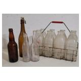 Milk bottles and bottles