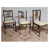 3 liar back chairs