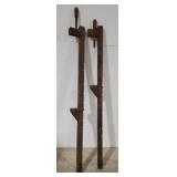 2 wooden bar clamps 56in