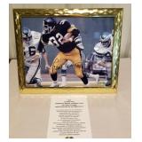 Franco Harris, signed 8x10 framed photo, with