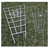 Wood and iron trellis 60"