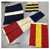Vintage nautical flags