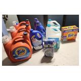 Laundry soap, cleaning supplies