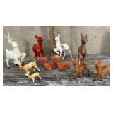 Box of vintage reindeer