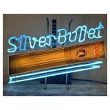 Neon Coors Light ï¿½Silver Bulletï¿½ sign