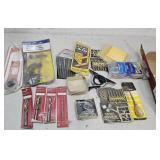 Tools - drill bits, protractor, etc