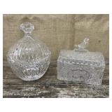 2 beautiful Claire candy dishes